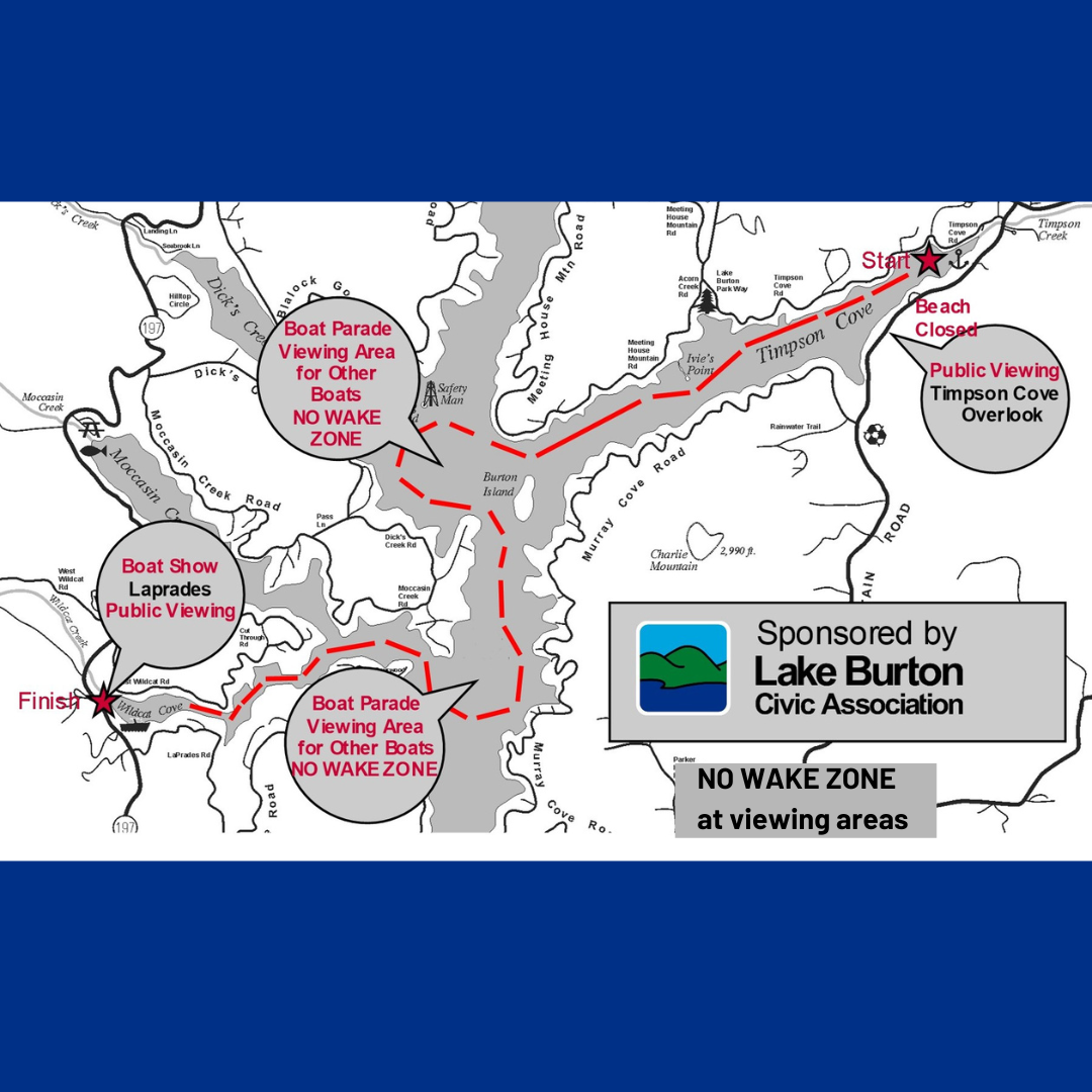 Wooden Boat Parade Map